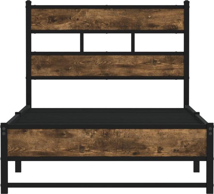 Produktbild VidaXL Metallbett Bett Lattenrost Doppelbett Bettgestell ohne Matratze 160x200cm (160 x 200 cm)