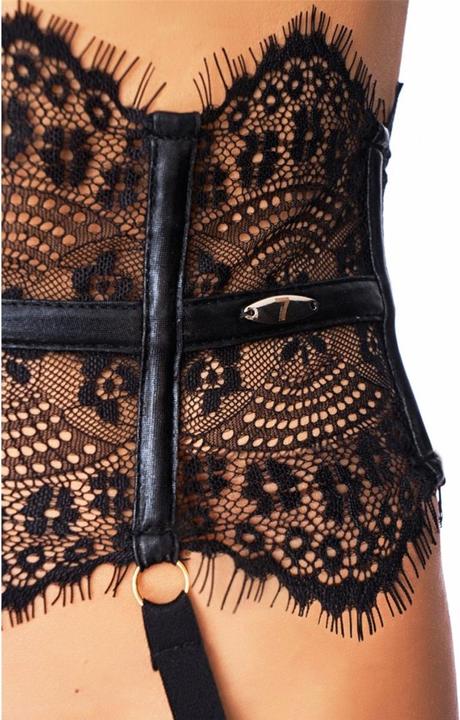 Produktbild 7 Heaven Elegant Lace Garterbelt with Stockings (XXL)