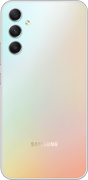 Actual product image Samsung Galaxy A34 5G (128 GB, Awesome Silver, 6.60", Dual SIM, 48 Mpx, 5G)