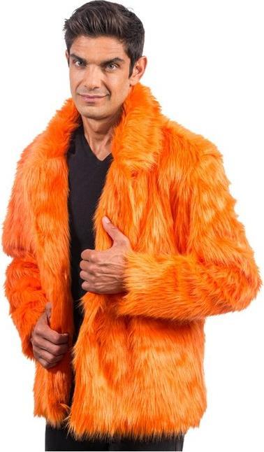 Actual product image Chaks Jacke - Kunstfell: Orange (XL)