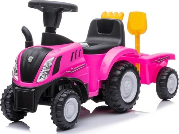 Immagine prodotto Megaleg New Holland T7 Gå-Traktor med Trailer og vaerktøj, Rosa