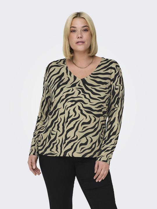 Image du produit Only Coupe normale Col rond Curve Volume des manches Top (L)