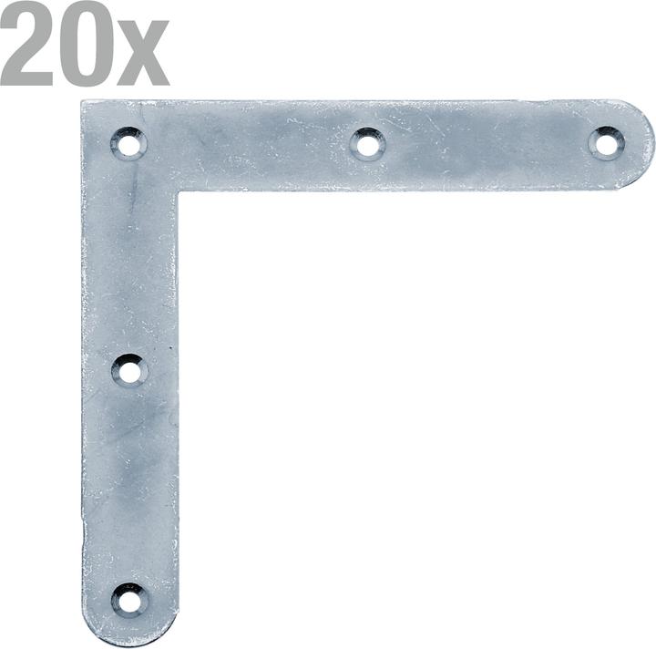 Produktbild Alberts Eckwinkel m.ger.End.,blvz150x150x20KAR (Rundholzverbinder, Winkelverbinder, 1 Stk.)