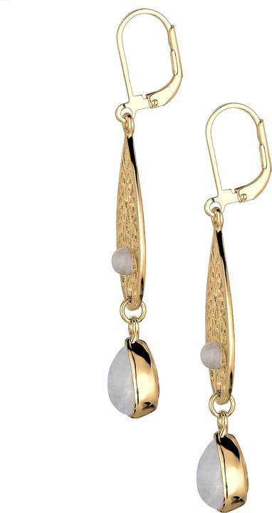 Image du produit Elli Ornement, goutte (Argent 925 sterling plaqué or, Pierre de lune)