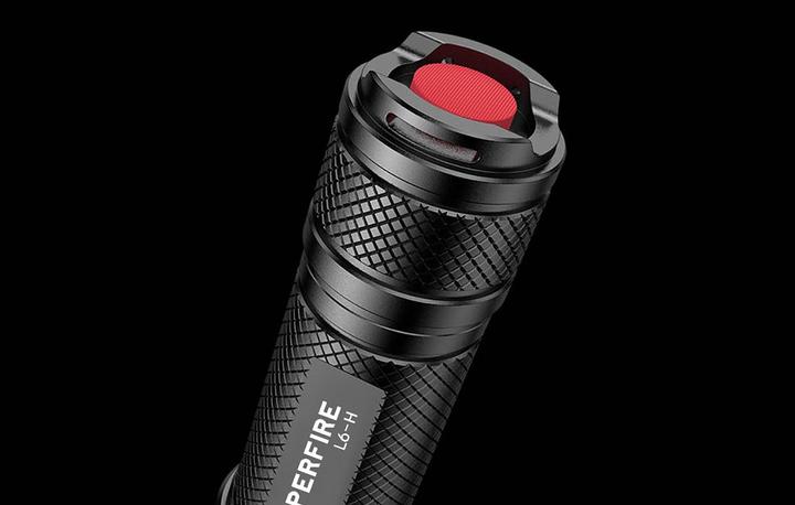 Actual product image Superfire flashlight L6-H, 750lm, USB-C (16.70 cm, 750 lm)