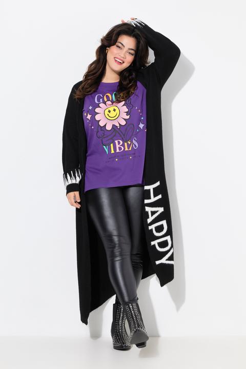 Produktbild Angel of Style Long-Strickjacke, Straight Fit, HAPPY-Statements (50, 52)