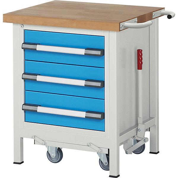 Actual product image eurokraft pro Workbench, mobile (75 cm, 70 cm)