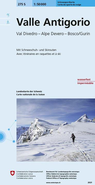Actual product image Map 275SKI Valle Antigorio 1:50'000