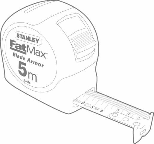Actual product image Stanley Rollmeter Fat Max 5 m wide (5 m)