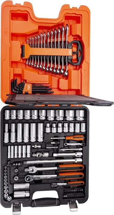 Actual product image Bahco 1/4" and 1/2" socket spanner set including combination spanners - 103 pieces (1/4")