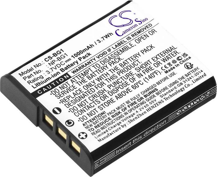Actual product image CS Cameron Sino Battery for Sony NP-BG1 & NP-FG1 (Camera battery)