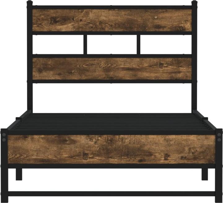 Image du produit vidaXL Lit métallique Lit sommier à lattes Lit simple Cadre de lit sans matelas 107x203cm (107 x 203 cm)