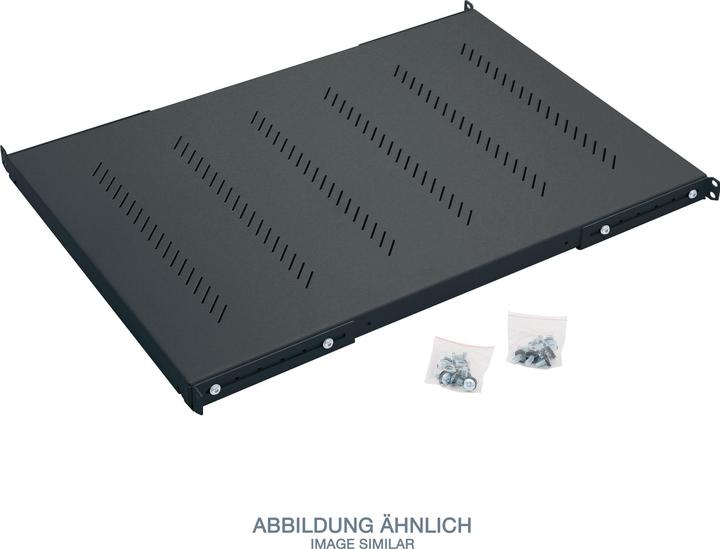 Actual product image Tritón Triton RAB-UP-950-H4 19" heavy-duty shelf, 1U, 950mm, 150kg, black