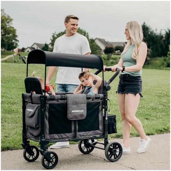 Image du produit WonderFold Poussette Elite Double Stroller Wagon Grey