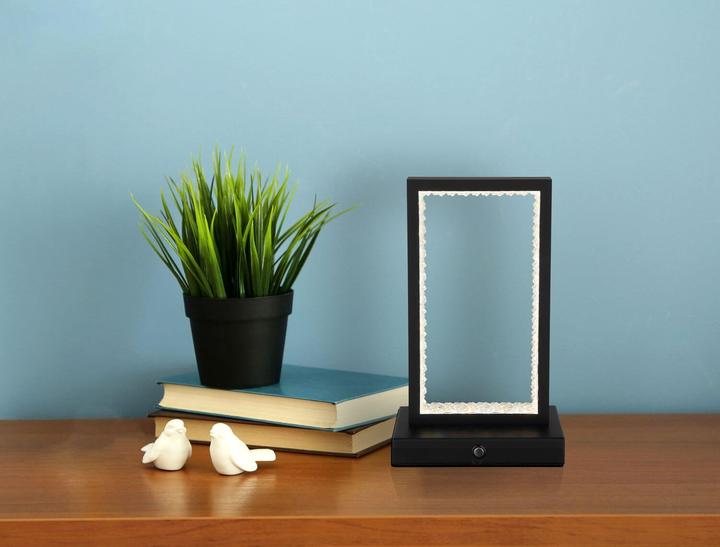 Produktbild Globo Samega LED Tischleuchte 3W CCT Schwarz Matt, Metall 23cm 24008S (300 lm)