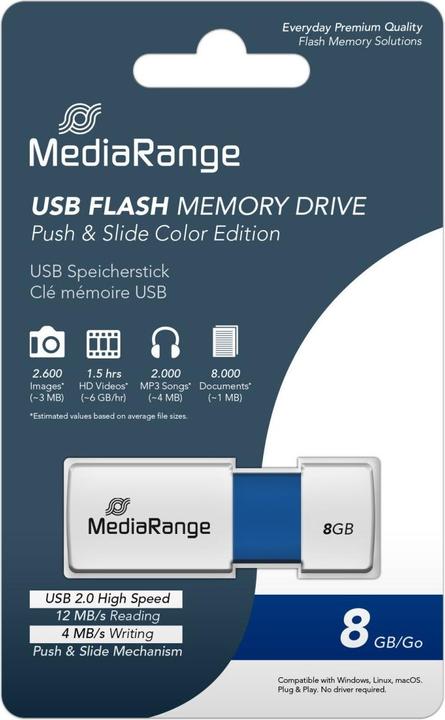 Immagine prodotto MediaRange Chiave di memoria USB (8 GB, USB-A)