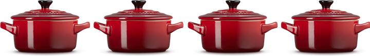 Image du produit Le Creuset Set de 4 mini-cocotte «rouge cerise»
