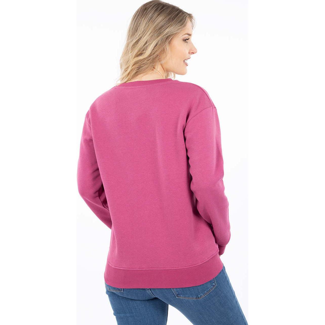 Thumbnail - B.young, Damen, Pullover, sweatshirt stormie paradise, Violett, Rot, (XS)