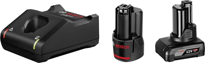 Akku GBA 12V 2.0Ah, Schnellladegerät GAL 12V-40 Professional (1 600 A01 9R3), Akku GBA 12V 4.0Ah