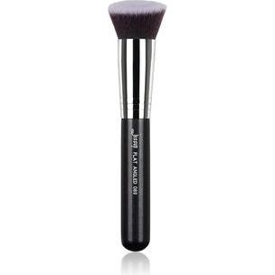 NoName, Schminkpinsel, Blush Makeup Pinsel Beauty Cosmetic Tool Flat Angled Liquid Synthetic Hair 1 Piece Black/Silve