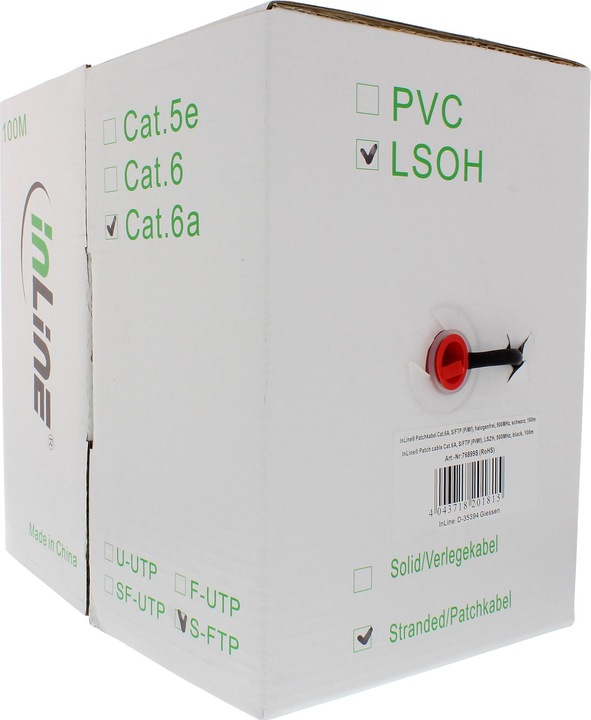 Produktbild InLine Patchkab. (S/FTP, CAT6a, 100 m)