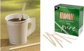 Immagine prodotto Papstar agitatori in legno puro 14cm (1000 x)