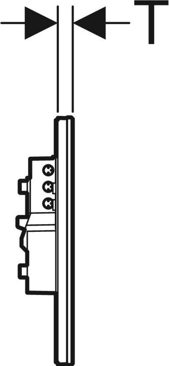 Immagine prodotto Geberit Piastra attuatore Sigma80 per lavaggio a 2 volumi senza contatto