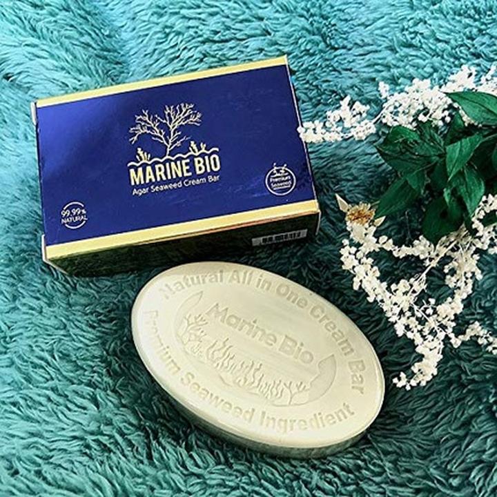 Produktbild Marine gift Meeresalgen Spirullina All Natural Deodorant Bar Soap Antibacterial Acne Eczema Dandruff Ski (Hartseife)