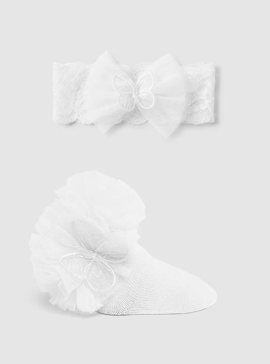 Produktbild MAYORAL Babygirl Set Socken mit Haarreif