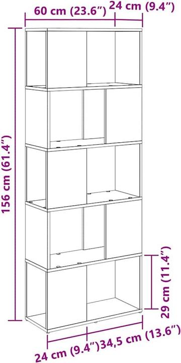 Actual product image vidaXL Unterhaltungszentrum (24 x 60 x 156 cm)