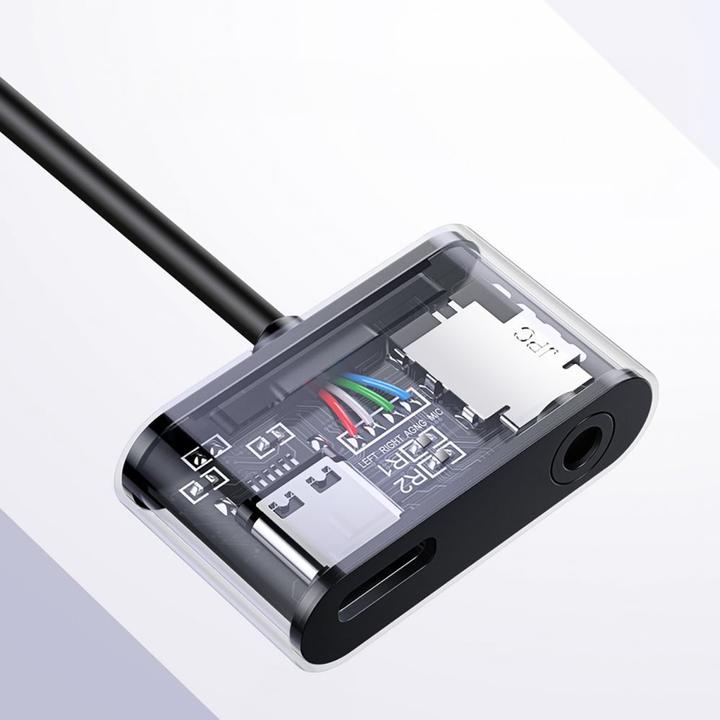 Actual product image Ugreen USB-C to 3.5mm Audio + USB-C Jack Adapter (USB-C, 3.5mm socket, USB-C)