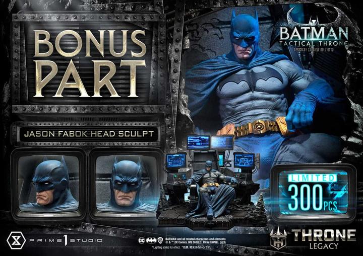 Actual product image Prime 1 Studio DC Comics statuette Throne Legacy Collection Batman Tactical Throne Deluxe Bonus Version