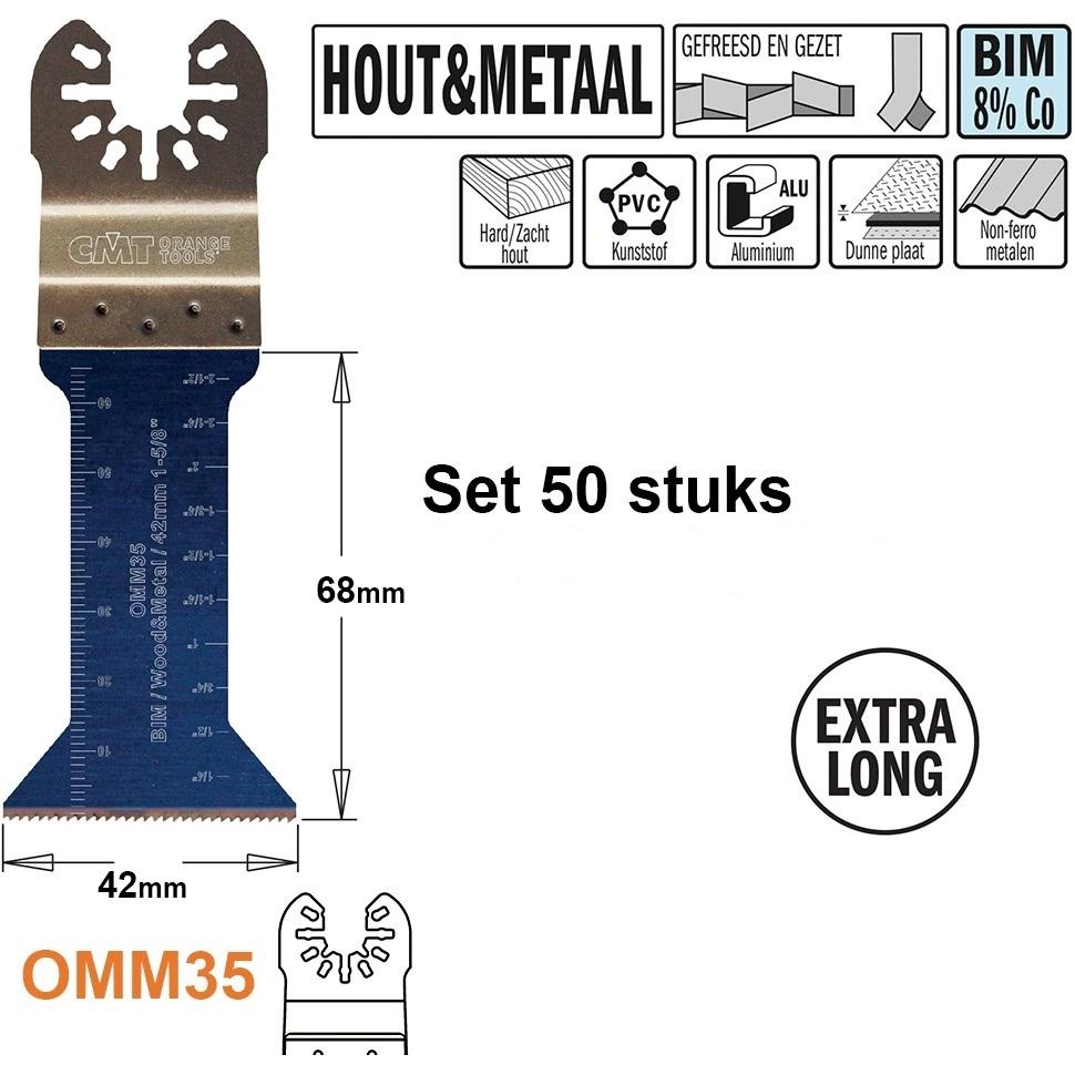 CMT, Lama, OMM35-x50 Multitool Sägeblatt für Holz und Metall 42 mm 50 Stück