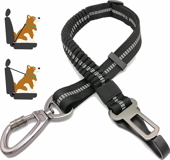 Suba Hunde Sicherheitsgurt für Auto (Hund, Reflektoren, Sicherheitsverschluss)