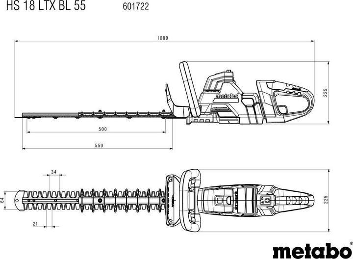 Immagine prodotto Metabo HS 18 LTX BL 55 (Batteria ricaricabile)
