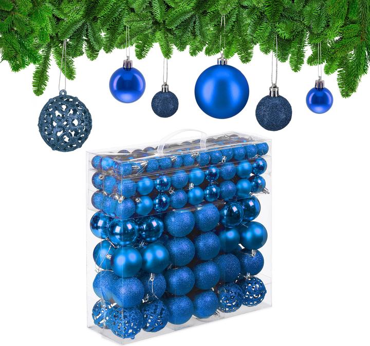 Relaxdays Weihnachtskugeln-Set (150 -teilig)