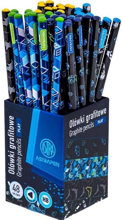 Astra HB Jungen dreieckige Graphitstifte (48 Stück) (HB, 48x)