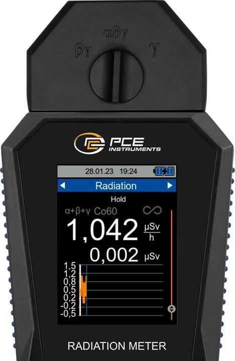 Actual product image PCE Instruments PCE-RAM 100 Geigerzähler Strahlung: Gamma, Alpha, Beta akustisch