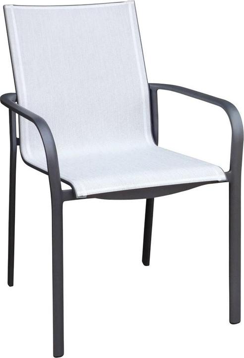 Structure Space Grey Anthrazit, Toile Weiss meliert