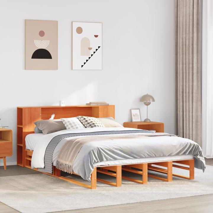 Image du produit vidaXL Bett mit Regal (160 x 200 cm)