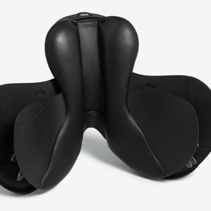 Actual product image Fouganza Leather riding saddle