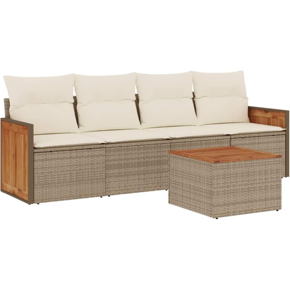 Thumbnail - VidaXL, Gartenlounge, 10-tlg. Garten-Lounge-Set mit Kissen