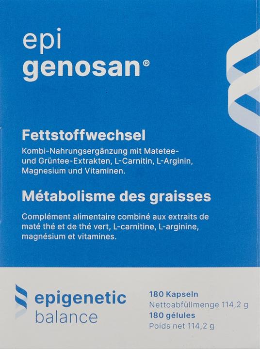 Nutritional values and ingredients Epigenosan LCarnitine Mate (180 Piece, Pills, 114.20 g)