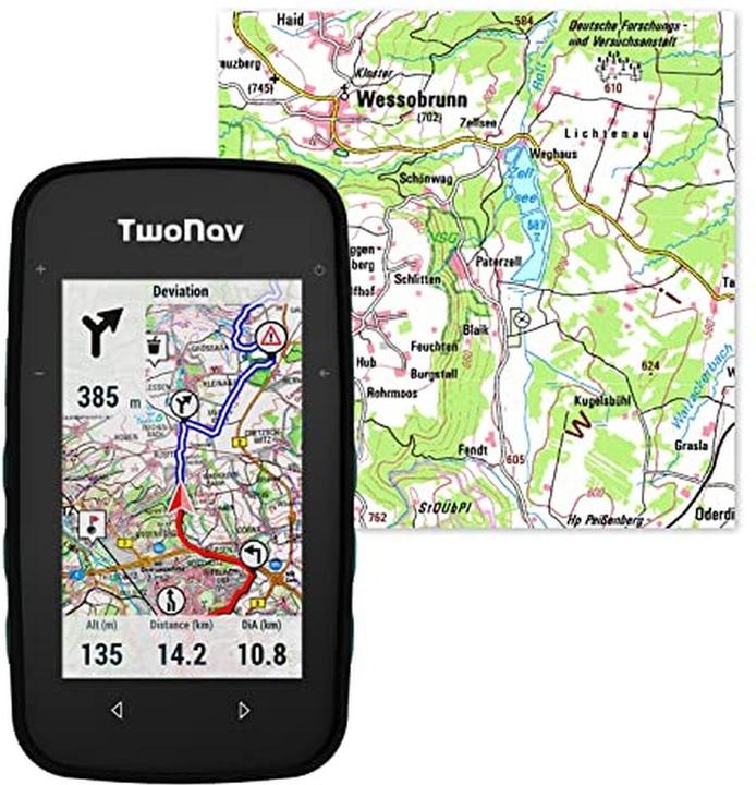 Image du produit TwoNav GPS de randonnée avec écran 3,2 pouces et cartes pour VTT, vélo, trekking et navigation