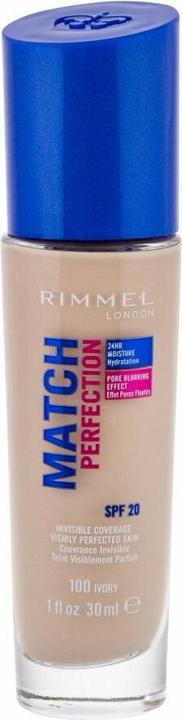 Actual product image Rimmel London Match Perfection SPF20 (100 Ivory)