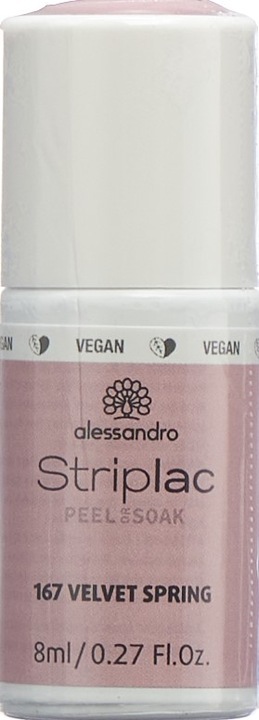 Produktbild Alessandro Striplac Peel or Soak Velvet Spring 8 ml (167 Velvet Spring, UV-Gel Lack)
