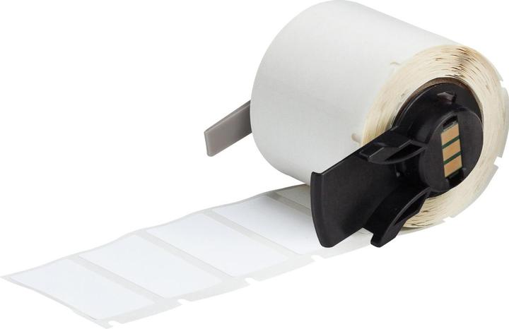 Produktbild Brady M6-30-489, Polyester, Weiss, matt, 38.10 x 19.05 mm, extra stark haftend (250 E..) (3.81 cm)