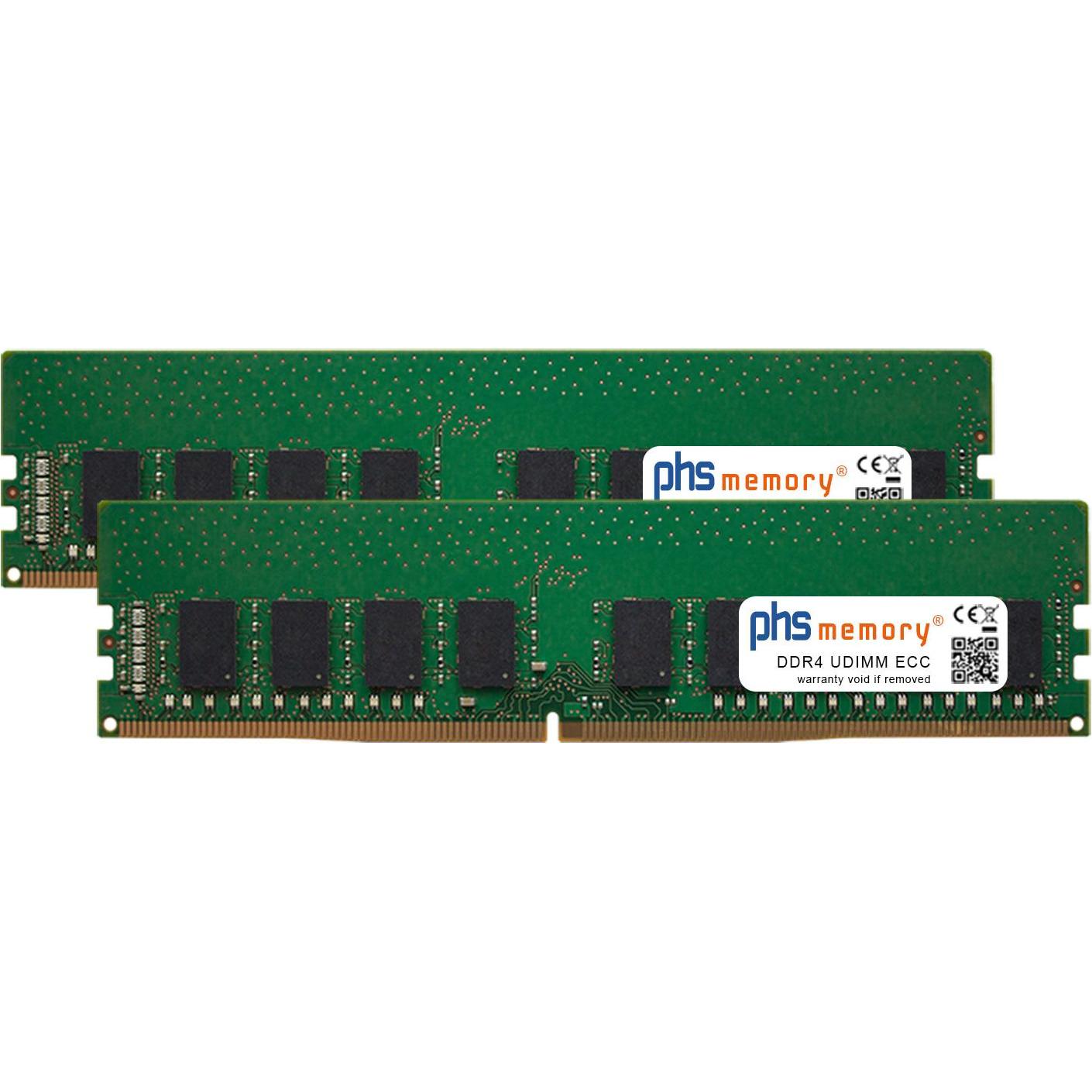 PHS-memory 32GB (2x16GB) Kit RAM Speicher für Supermicro X11SSM-F DDR4 UDIMM ECC 2133MHz (Supermicro X11SSM-F, 2 x 16GB)...