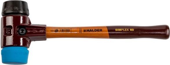 Actual product image Halder SIMPLEX soft-face hammer 60 TPE-soft/GUMMIK. TE SIMPL (1480 g)