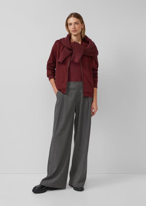 Produktbild s.Oliver Sweatshirt Jacke Weicher Interlock-Blouson mit Eingrifftaschen (46)